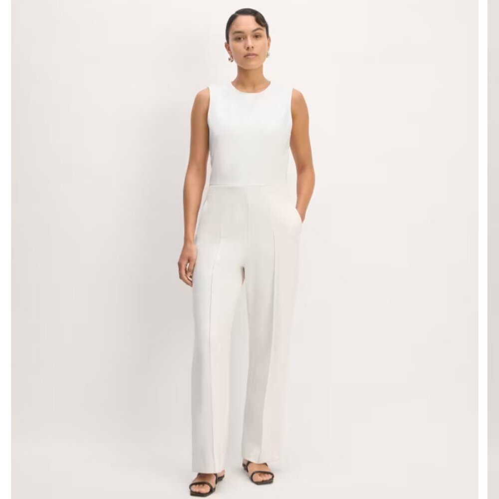 NWT Everlane White Jumpsuit Medium